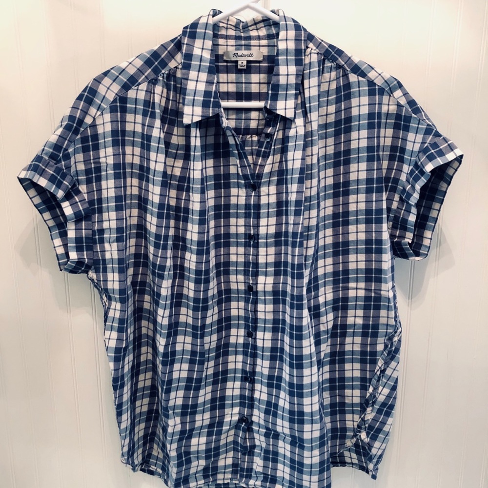 Madewell Central Shirt in blue Linus Plaid